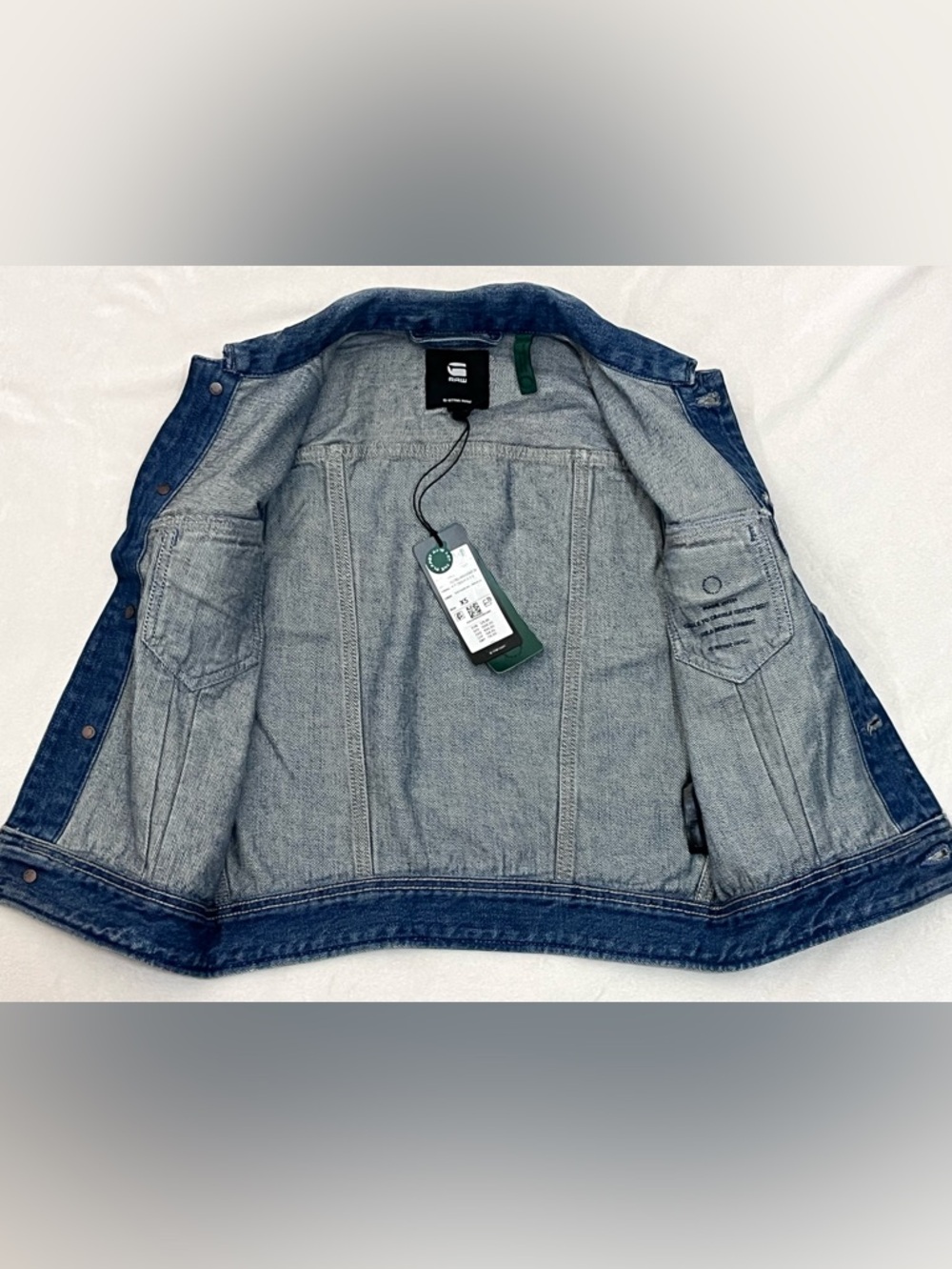 G-Star Raw Women’s Slim Sun Faded Air Force Light Blue Denim Vest w Pockets XS - Picture 8 of 16